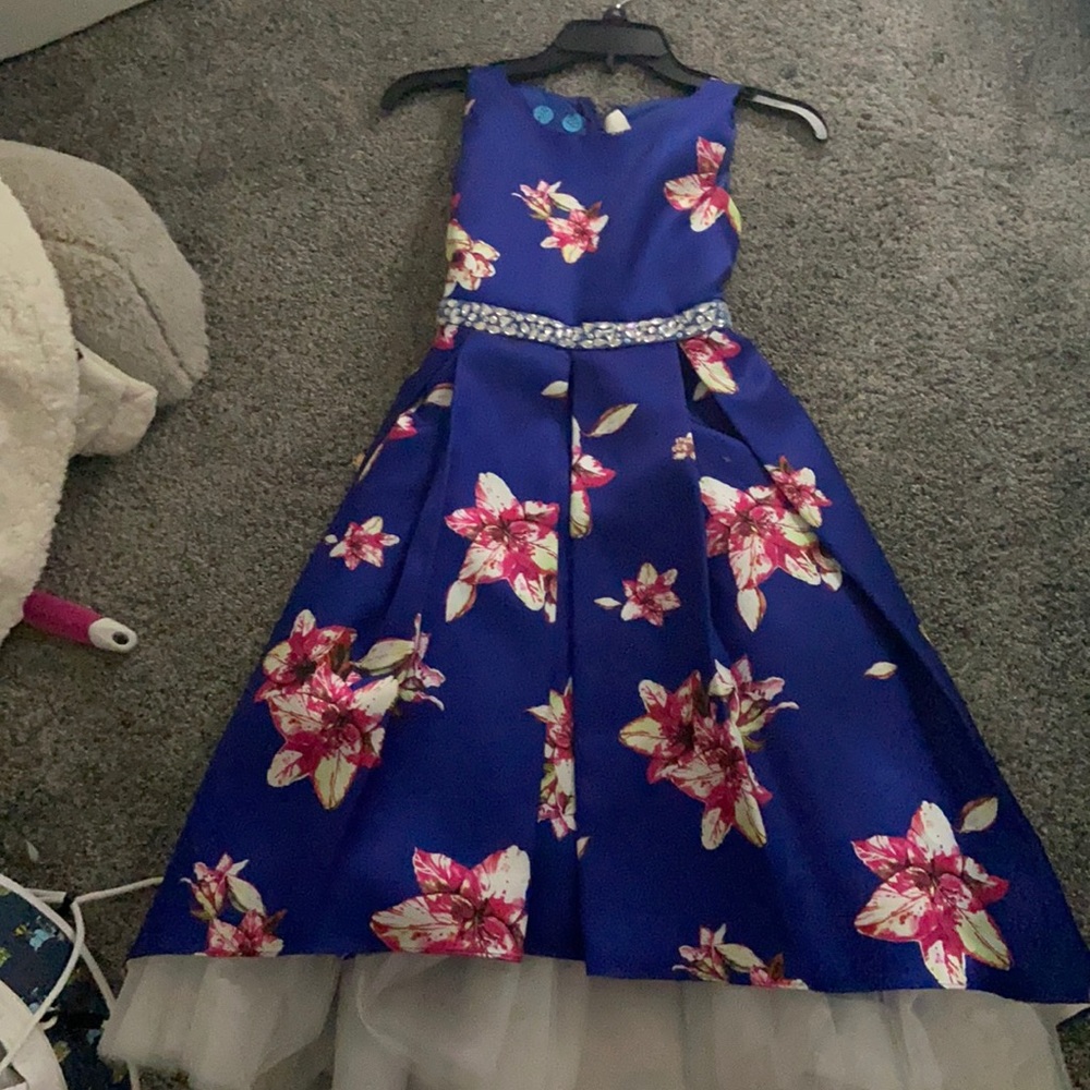 blue kids dress